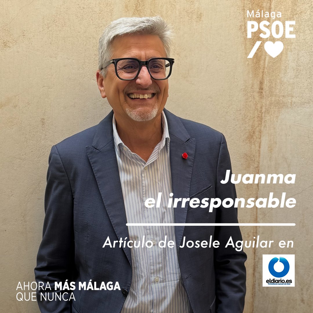 PSOEmalaga's tweet photo. 🔴Juanma Moreno ha decidido entregar a Vox las competencias relacionadas con la violencia de género. Que Juanma las haya puesto en manos de quien niega esta necesidad, lo retrata definitivamente: no es un moderado, es un irresponsable.

📰Léelo aquí https://t.co/kWDzqg2qgx https://t.co/aIjKbeJ3tU