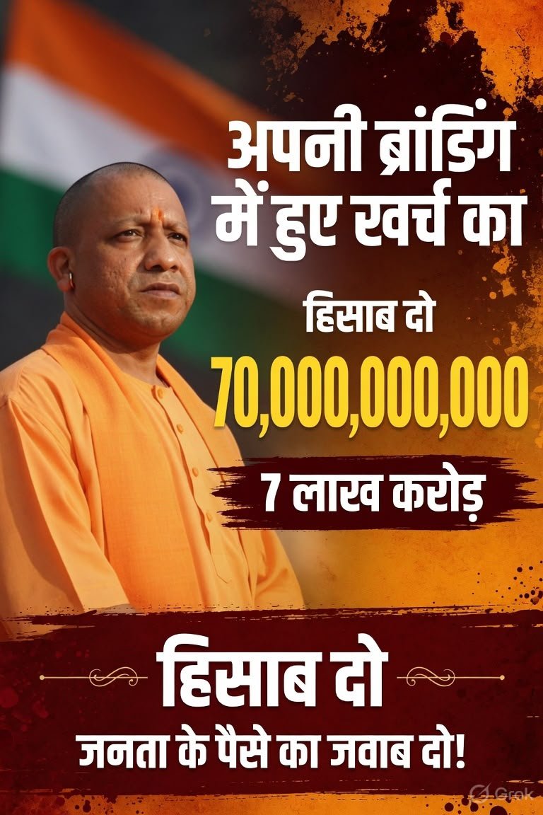 mediacellsp's tweet photo. गुरु गुड़ रह गए, चेला शक्कर हो गए

हजारों करोड़ रुपए जनता का पैसा अपने प्रचार में खर्च करके अपनी इमेज को सख्त बनाया है मुख्यमंत्री आदित्यनाथ बिष्ट ने

स्पष्ट है कि काम के बल पर नहीं बल्कि प्रचार के दम पर ये इमेज बनाई है आदित्यनाथ ने https://t.co/w8tmPzpGKh