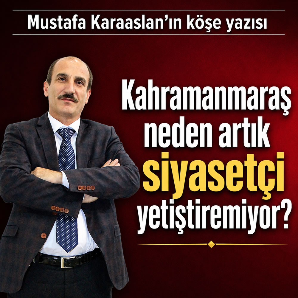 kanalmaras's tweet photo. Oku-Yorumla: https://t.co/AV18YRBCAh

Kahramanmaraş'ın en etkin haber sitesi Genel Yayın Yönetmeni ve köşe yazarı Mustafa Karaaslan bugünkü yazısında ''Kahramanmaraş neden artık siyasetçi yetiştiremiyor?'' diye yazdı.

@Akparti @herkesicinCHP @yenipartiyiz @iyiparti @rprefahpartisi