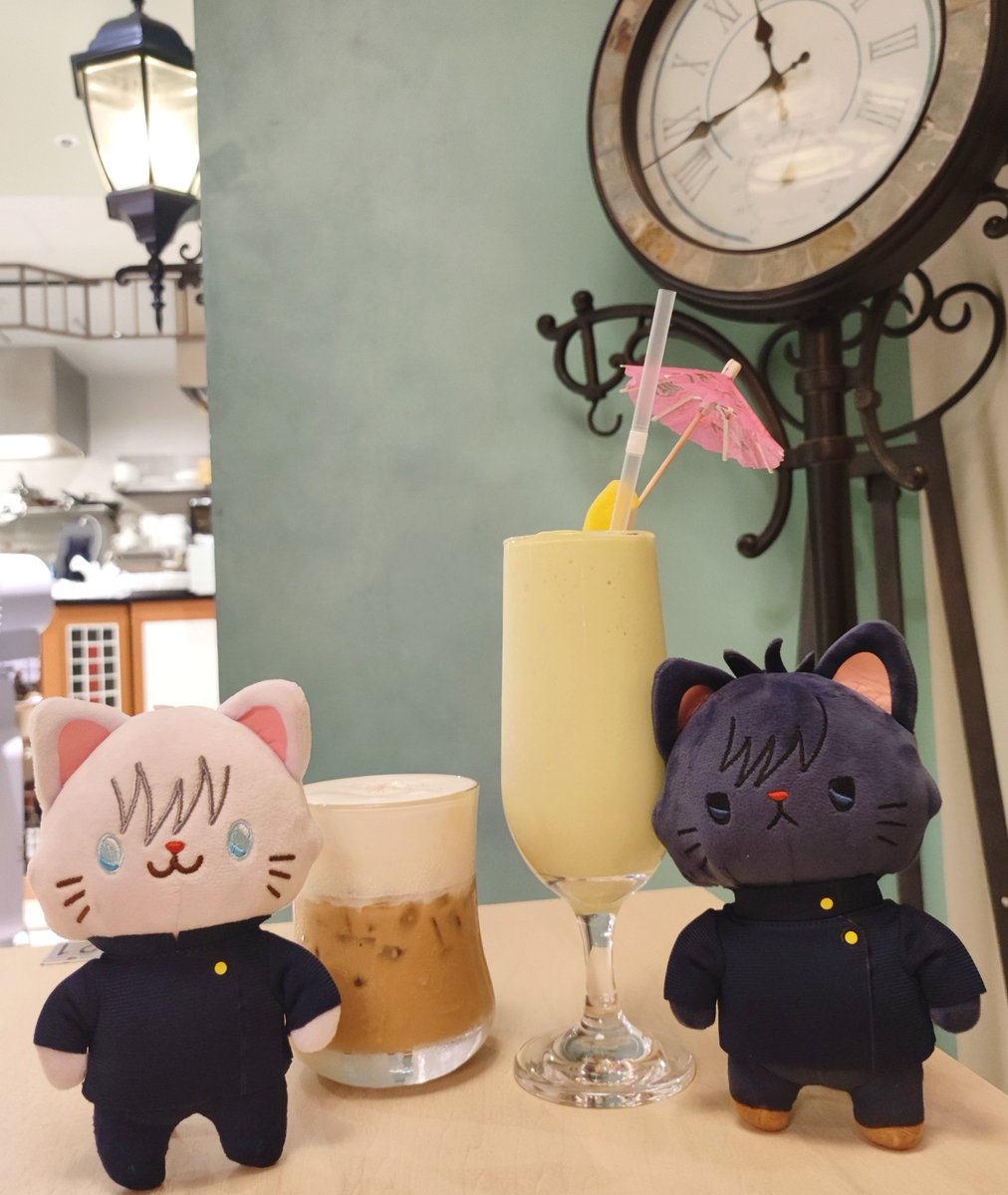 simasima2004's tweet photo. さとにゃん「ベトナムカフェで休憩だよ🇻🇳」

めぐにゃん「あぼかどすむーじ おなか ぽんぽんに なりますね🥑」 https://t.co/ZIfFInR1X9