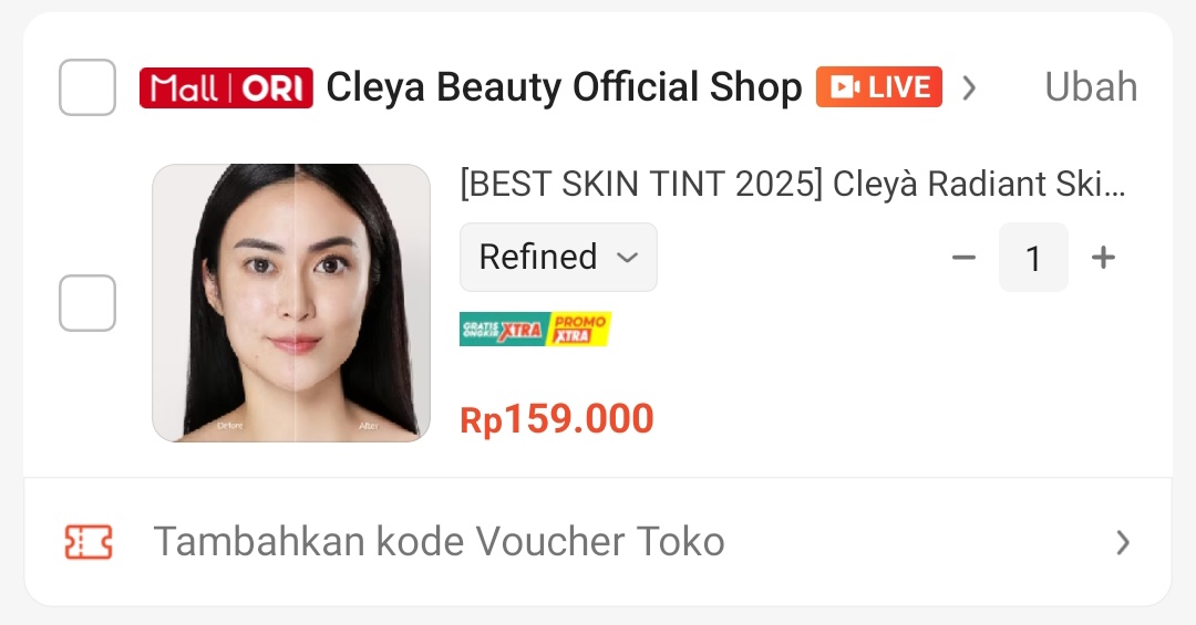 easy3sho's tweet photo. @Bunaspace Mau bgt skintint iniii, wishlist aku dari tahun kemarin belum kebeli" 🥲 https://t.co/9EfKwj9jPw