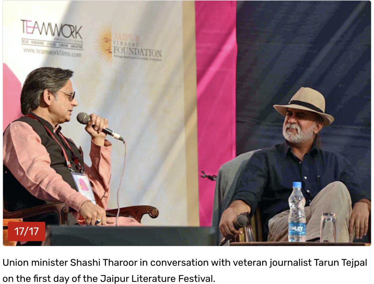 abdullah_0mar's tweet photo. Rapist Tarun Tejpal honored by Congress.

#BalatkariCongress https://t.co/WSkD6mWCIl