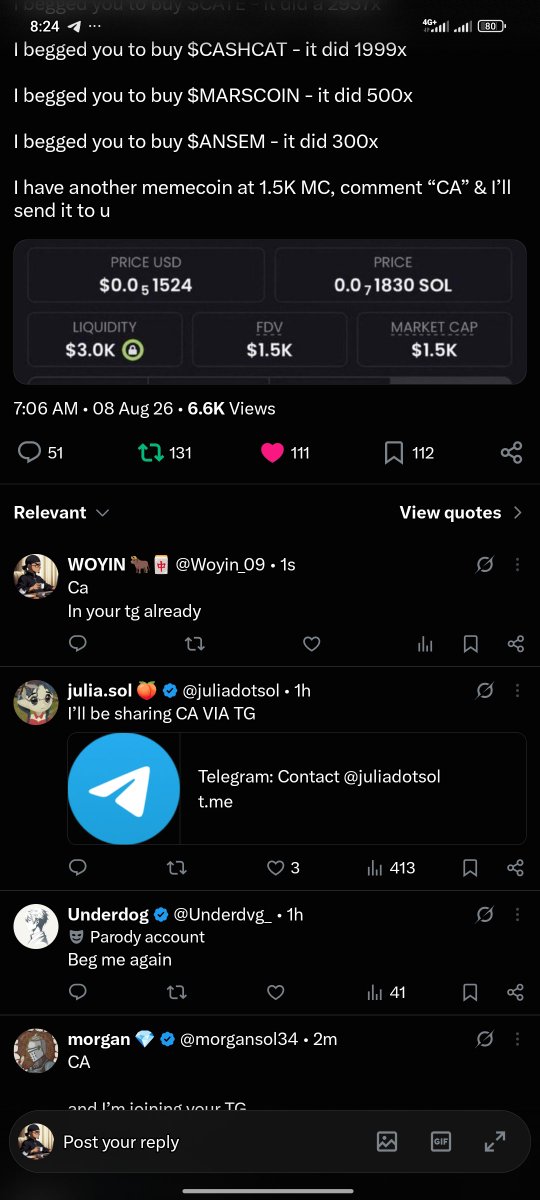 Woyin_09's tweet photo. @PreetamXBT 3EgnTwSS42xYcL54HWRQfX5eyPG1V3tEnZq1My5u6S64

May it work out for me https://t.co/enq5ezjNlx