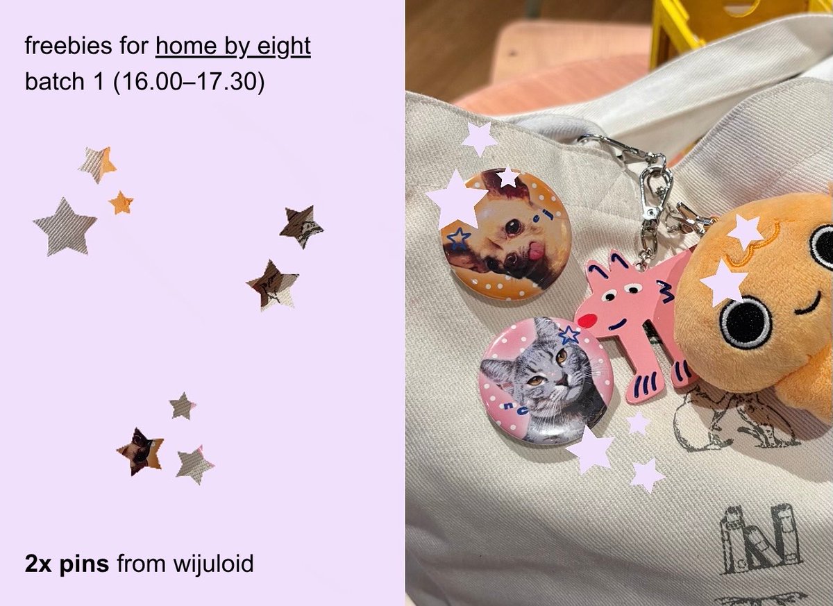 wijuloid's tweet photo. come get your sopping wet dog and sopping wet cat pins at @home_by_eight 💕💕💕💕 see you!! https://t.co/jXcJOL3hf2