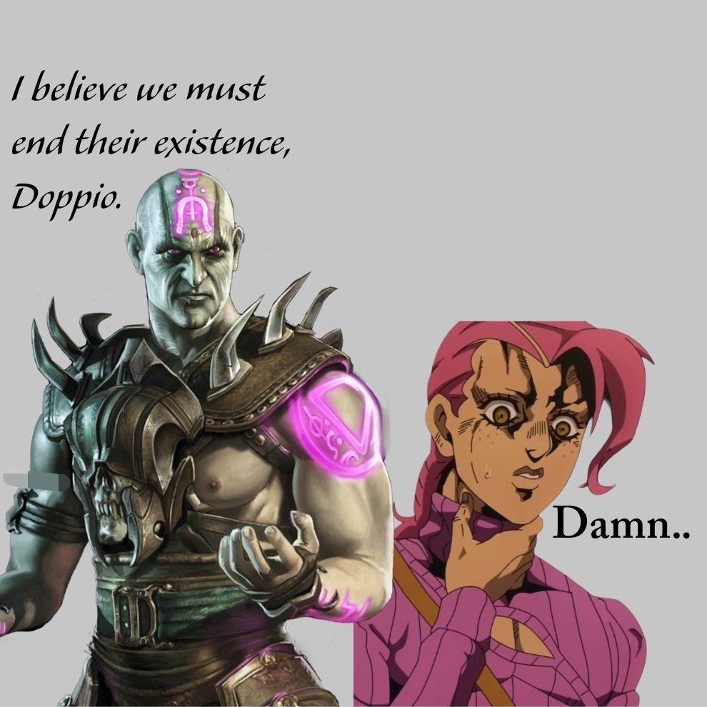 ArchSorcererX's tweet photo. 💀: I had a vision, and it HAD to be made. Didn't know which images to use so you get the one I started with, and the more "lore accurate" Quan Chi which is the one in the pfp. This is what happens when I have bad ideas 😭 😭 😭
#RP #MVRP #CrossoverRP #JoJoRP https://t.co/01QdhfzJC2