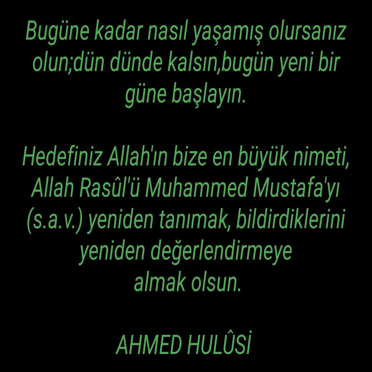 ahmedfyuksel's tweet photo. HEDEFİMİZ; ALLÂH RASULÛNÜ TANIMAK OLSUN. https://t.co/df3qRKEzTM
