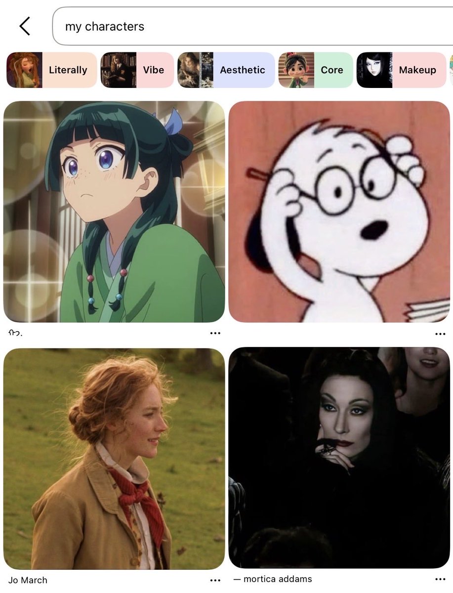 Deadecember's tweet photo. type “my characters” on pinterest, pick first 4 and post it

Well, it’s not about appearance but about personality?
Hard to say https://t.co/y0u8sfMt2t