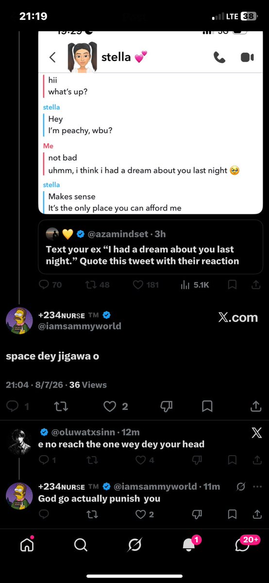 Ay_ooooo's tweet photo. Forget the picture, focus on the comment😂 https://t.co/s8gvTP7yeK