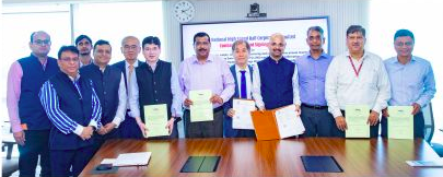 RailAnalysis's tweet photo. #NHSRCL signs #contract with KCS-AVADH Consortium for #RollingStock #Maintenance #Machinery

Read more: https://t.co/cgjISu0VYK

@nhsrcl 

#NationalHighSpeedRailCorporation #AvadhRailInfra #KCS #KumchunSystemCompany #MAHSR #HSR  #MumbaiAhmedabad #BulletTrain #RailAnalysis https://t.co/D7cNEspXQL