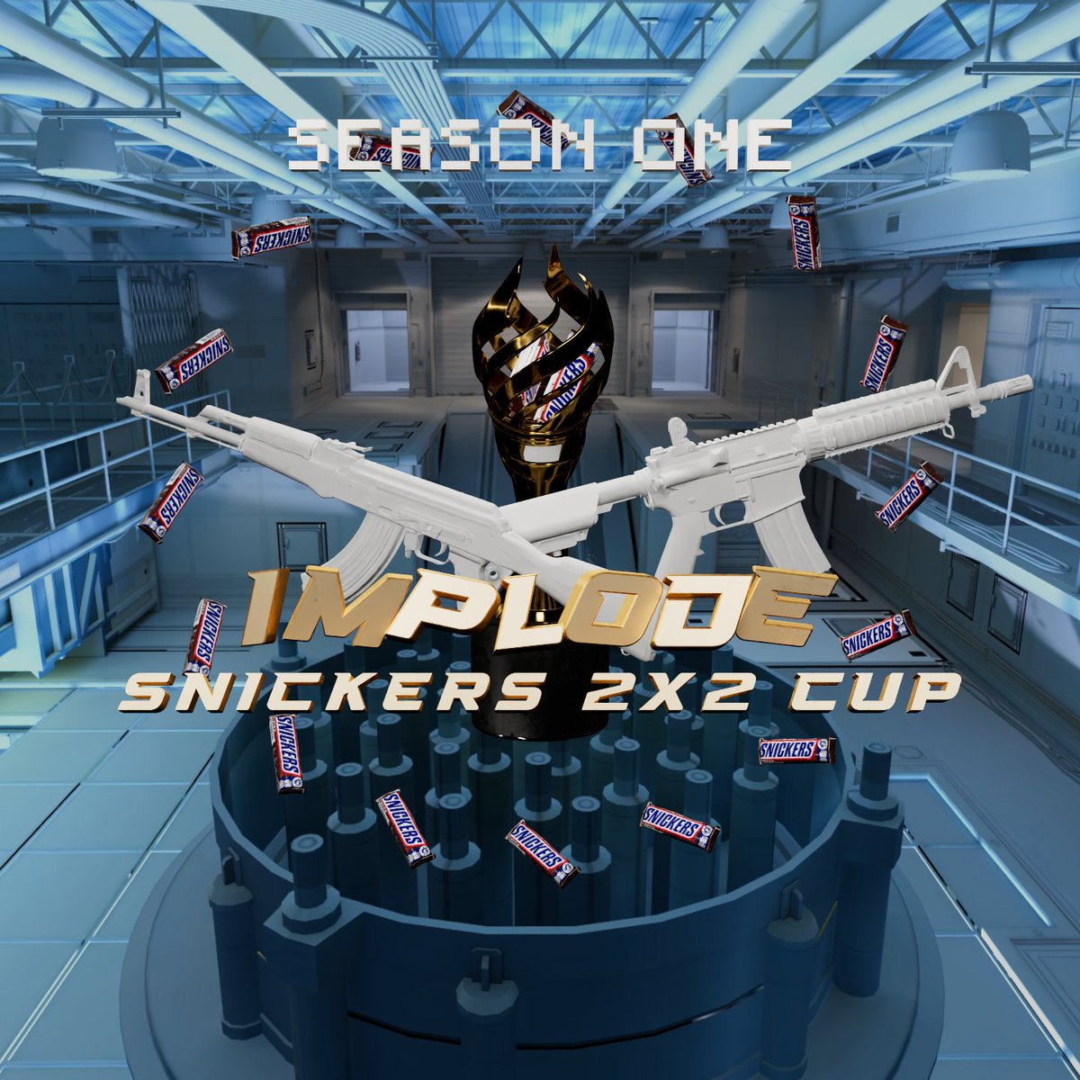 JustM_CS2's tweet photo. https://t.co/OQNmsjScvN IMPLODE Snickers ROUND 1 LIVE in 15 minutes

Starting from our own game, then casting many more matches! https://t.co/fzshkJeSZE