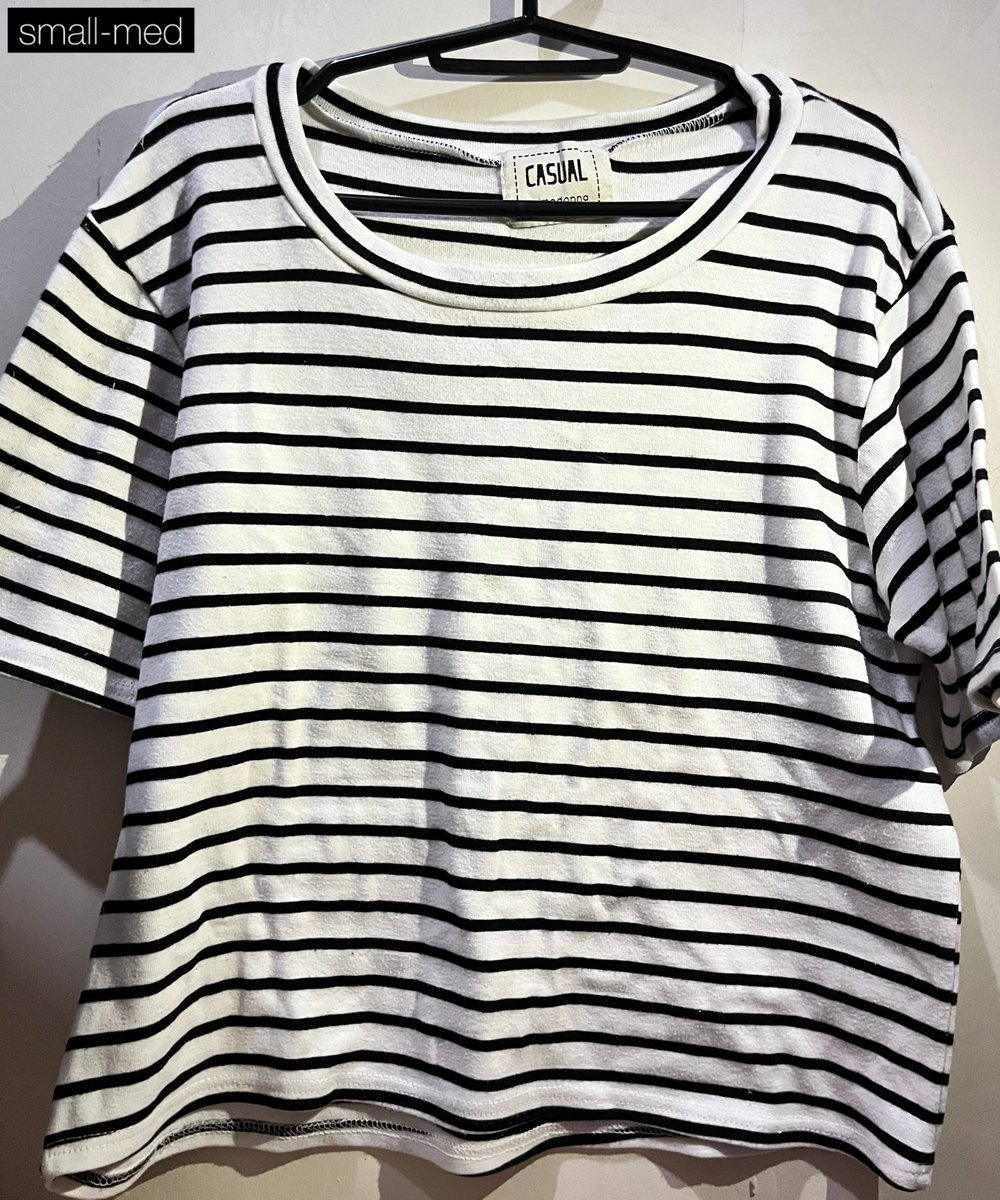 aesawins's tweet photo. stripes tops ! 

⤷ 1st pic: 45 pesos 

⤷ 2nd &amp; 3rd pic: 10 pesos each 

🔖 ph wts lfb preloved ukay clothes tshirt blouse pants knitted https://t.co/Ovs0roZ8hg