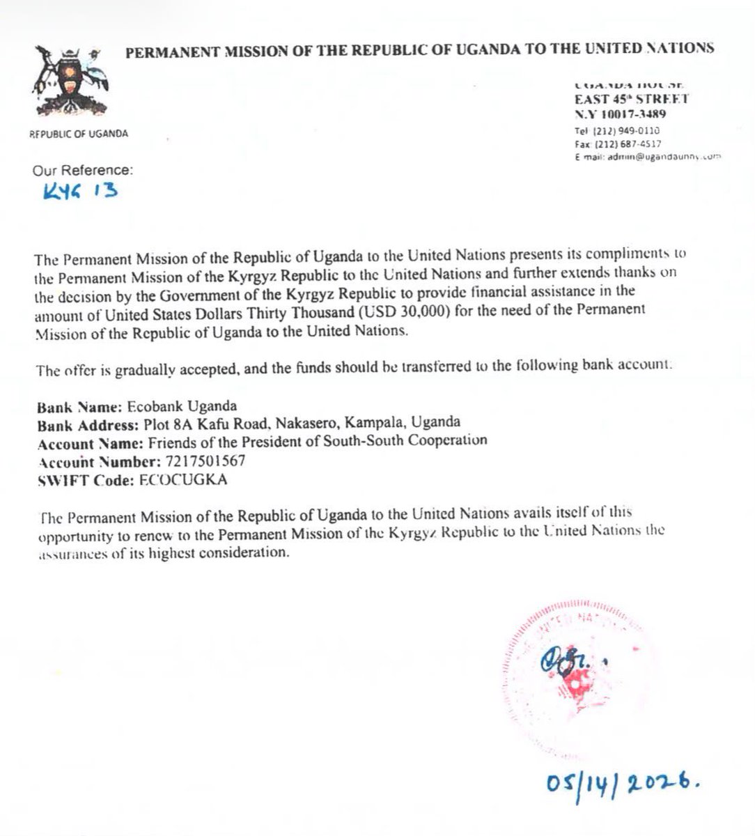 KakwenzaRukira's tweet photo. That walking disaster Ambassador Adonia Ayebare turned the Uganda mission in the USA into a complete shitshow. The greedy bastard cleaned out piles of money, and our bank accounts there ended up frozen while @FBI investigators scrambled to clean up his mess.

Now look at the pathetic state of things: the embassy is reduced to rattling a Ugandan bank account like a beggar’s tin, soliciting donations left and right.

Same clown was strutting around with an Ugandan diplomatic passport while already a full-blown USA citizen, never bothered telling a single soul in authority. That is fraudulent and we have since reported the matter to the US government. 

The moment I exposed his dirty little secret here, the coward ran to his lawyers and tried to strong-arm the CID into hunting down where I got his passport details.
Boss, the place I pulled those from is stacked with several more.​​​​​​​​​​​​​​​​​​​​​​​​​​​​​​​​​​​​​​​​​​​

These are the fools who hide behind PLU because that’s how easily they think will escape accountability.