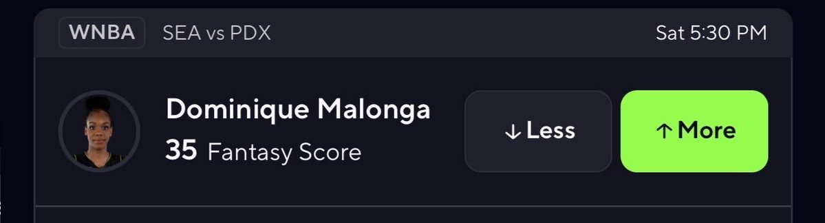 ColeFrankscott's tweet photo. WNBA SATURDAY POTD #2 🚨🏀📞
Dominique Malonga o35 Fantasy- Bigs vs Portland system‼️- Over in 10/L17 games this season averaging 36.9 Fantasy - When playing 25+ mins this season over this line in 10/14 games averaging 41.6 Fantasy and with 30+ mins over in 5/5 games.#gamblingx https://t.co/7RS6DW7Erf