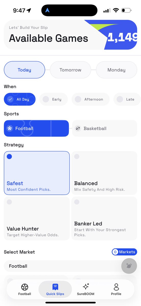 PuntrrAi's tweet photo. Build your winning slips with PuntrrAi🤖⚽️

1,100+ live games. Fast AI predictions. Best data-driven picks.

Stop guessing. Stop blindly following punters. https://t.co/XkGsr2aeYd