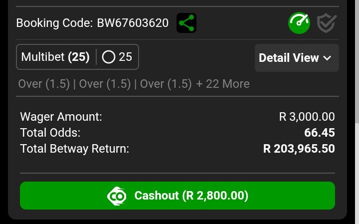 BetwayFree1's tweet photo. BW67603620
Over 1.5 goals full-time 🏆🍏✔️ 
66 odds 🔌💥🌿 https://t.co/9eDpY5v4qz