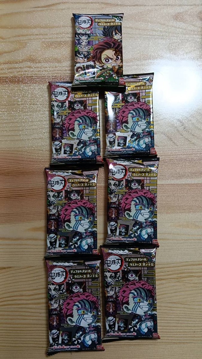 鬼滅の刃 #鬼滅の刃ウエハース #開封の儀 今日のウエハースはこちら