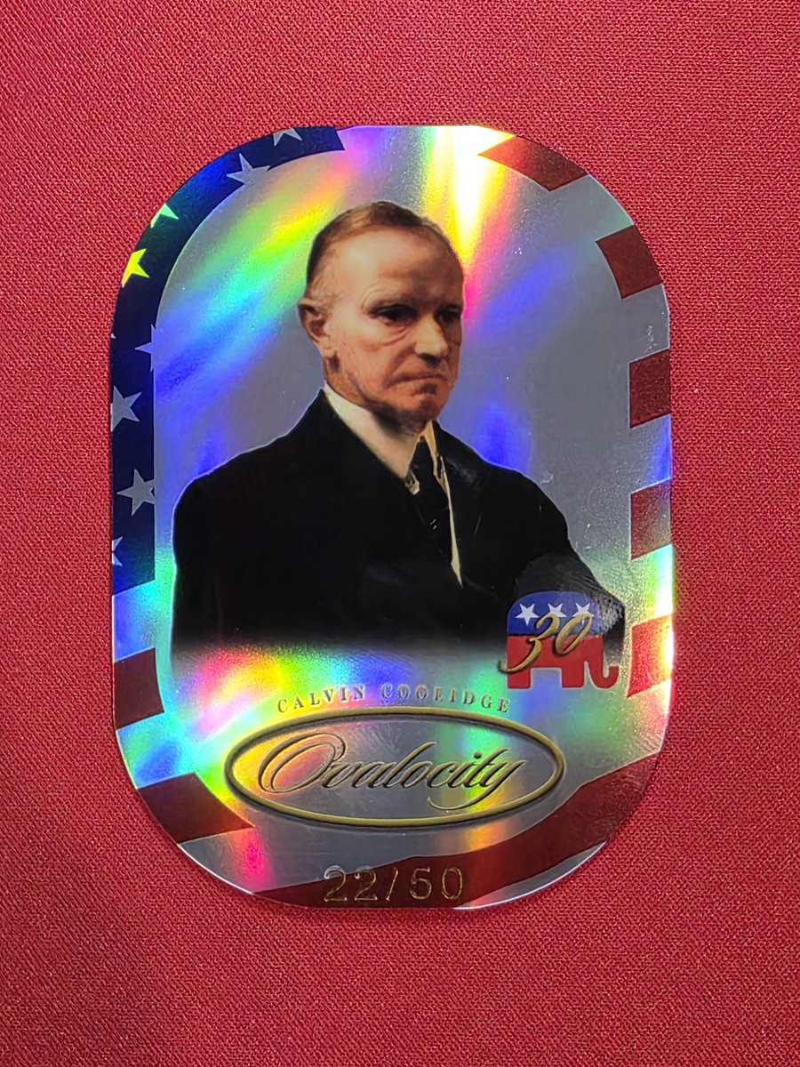 chuybaca's tweet photo. $10. You can add the 30th President of the United States to your card collection. 2023 Pieces of the Past Historical Premium Edition Calvin Coolidge #354 Ovalocity /50. Read my pinned post for details on my stack sale. #XNat26 #HPMShop #HPMCollectibles #THFPro https://t.co/BauPORdyci