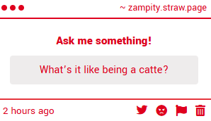 Zampity's tweet photo. meow
*shoots you with my lesbian laser eyes* https://t.co/lpam9M4tdO