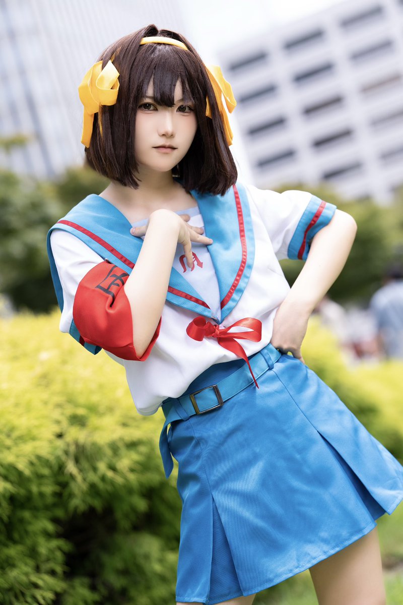 asahi__cos's tweet photo. 【コスプレ/Cosplay】

涼宮ハルヒの憂鬱　　涼宮ハルヒ
｢言っとくけど狙うのは優勝よ！ 一敗も許されないわ！ あたしは負けることが大嫌いだから！｣

📷@sus_305 

#コスサミ2026 
#WCS2026 https://t.co/acBtqWjDeW