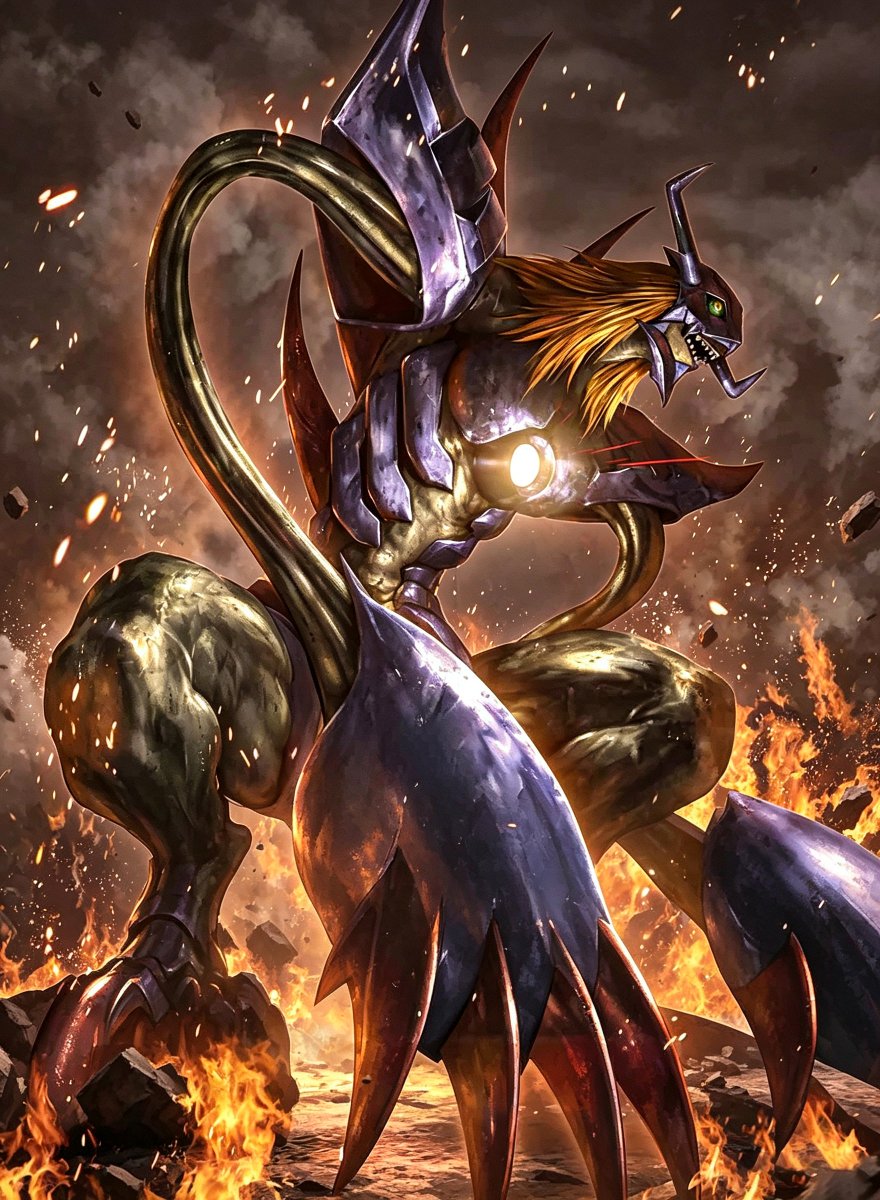 Elaswu's tweet photo. Diablomon
#Digimon https://t.co/hulS5J770W