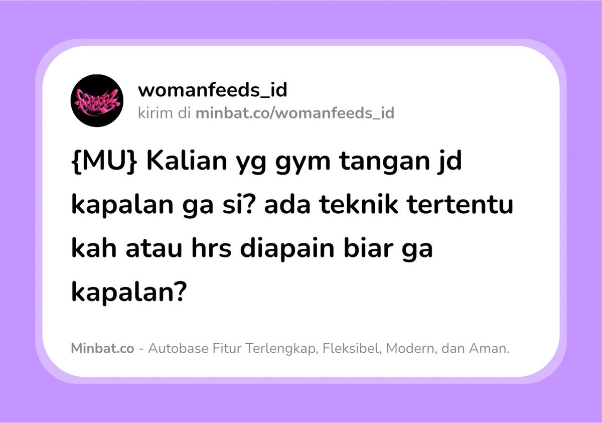 womanfeeds_id's tweet photo. {MU} kasih apa ya biar ga kapalan https://t.co/YMCIDRlOWQ