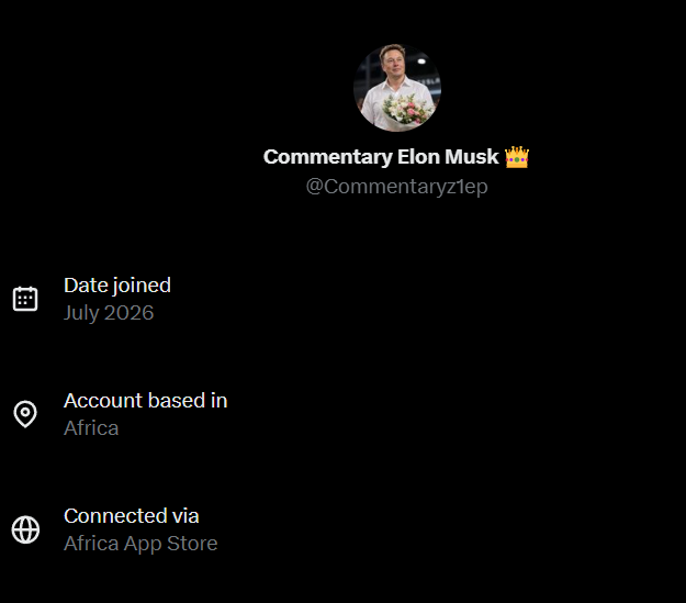 74Joschi's tweet photo. @Commentaryz1ep I had no idea that Elon Musk lives in Africa 😂 https://t.co/QCbPSaaGCv