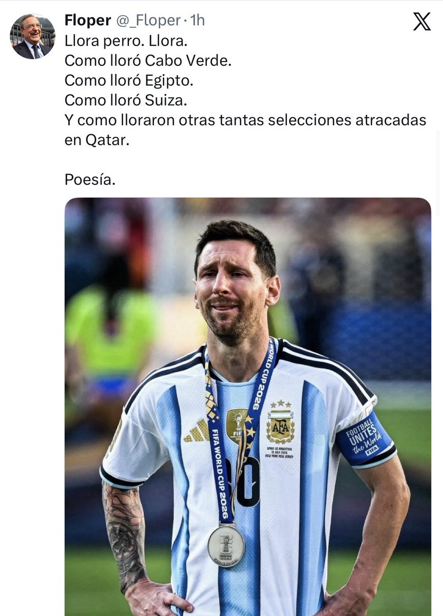 _Futbolero_'s tweet photo. Hay que ser muy mala persona para publicar eso el día que fallece el padre de Messi. Das mucha pena, @_Floper. https://t.co/W0j7Xy83uR