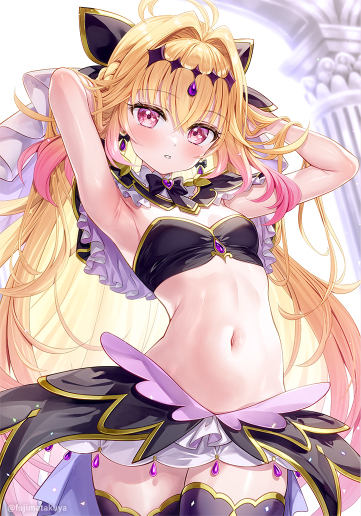 fujimatakuya's tweet photo. 夏コミ新刊表紙です！
ヘソだしアレンジver.の
キュアアルカナ・シャドウ https://t.co/vEyu8H73QS