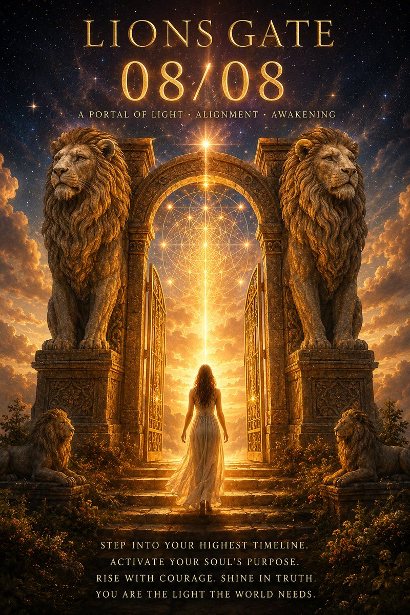 LionsGate0808's tweet photo. Walk through every door with faith, and let fear stay behind.

The Lions Gate 08/08

$GATE88

CA: GAoxB2nsynSe5miktS9hYBZa4rV51iHcKys8vGQLTRiX

@trix_mrkt 🐰 https://t.co/eFiC67PS7N
