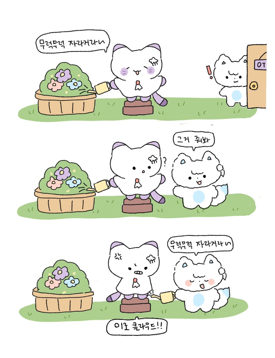 popopbibibi's tweet photo. 물주기 https://t.co/1s2lq69LzB