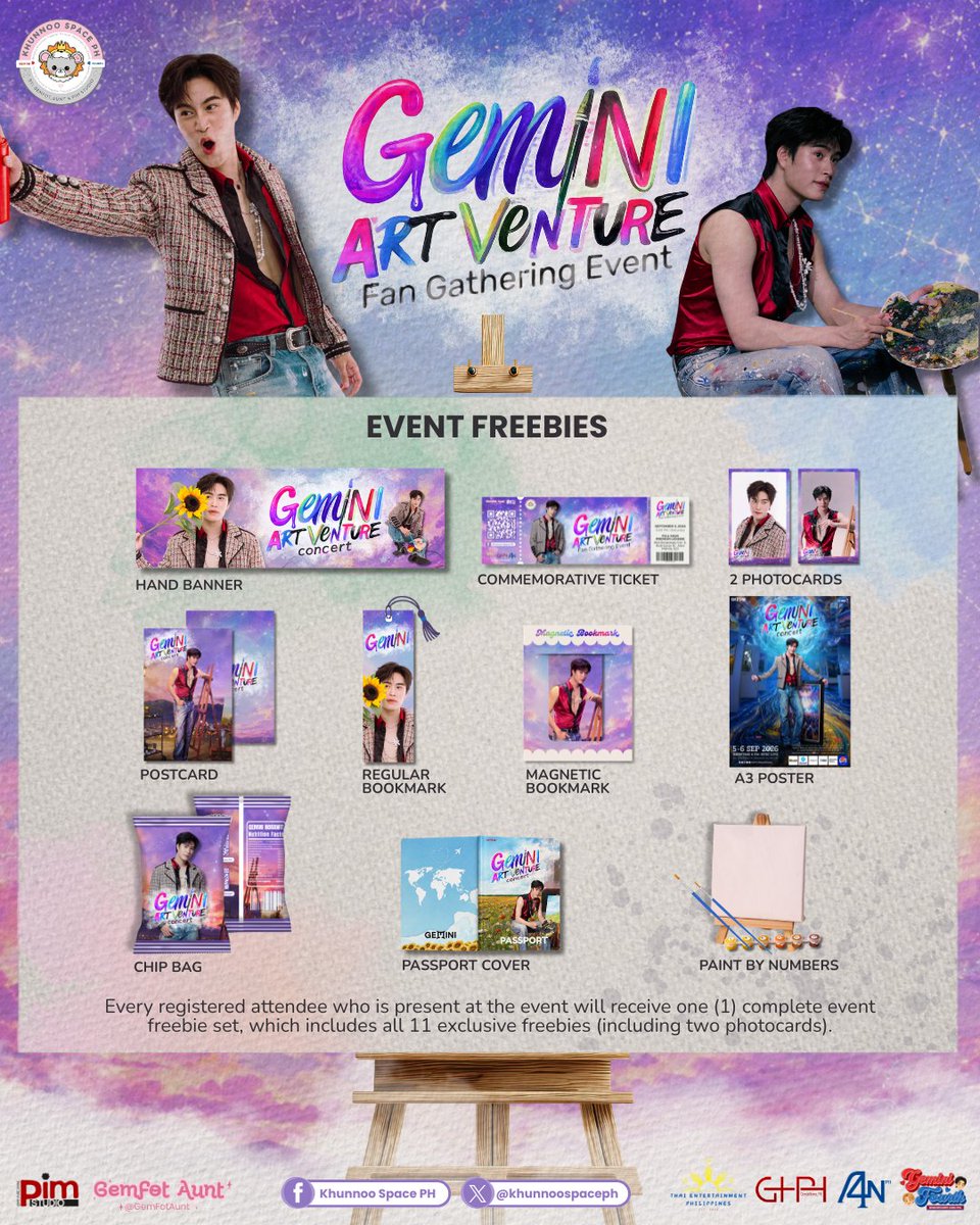 khunnoospaceph's tweet photo. 🎨 REGISTRATION IS NOW OPEN! 🎉

Join us for the Gemini Artventure Fan Gathering hosted by Khunnoo Space PH in collaboration with Gemini Home PH and All About Fourth Nattawat PH! ❤️

✨ Registration Fee: ₱50 (Limited Slots Only!)

Your registration includes:
🎁 One (1) Complete Event Freebie Set (11 exclusive freebies, including 2 photocards)
🍽️ FREE 1-PC. Burger Steak Meal with Drink
📺 Watch Party
🎨 Fun Activities & Fan Gathering

Plus, enjoy:
🎮 Paid Games with exciting prizes
🎟️ Paid Raffle (optional)
🎉 FREE Raffle for all registered attendees present at the event

🎁 TTH Final Episode Fan Party Freebie Claiming
Participants of TTH Final Episode Fan Party who selected Gemini Artventure Re-run for pickup may claim their freebies at this event instead. 

📅 September 5, 2026
📍 SIKAT INC., 2nd Fl., 305 Tomas Morato Ave., Quezon City
🕔 5:00 PM – 12:00 AM
📝 Registration Form: https://t.co/zWVQL4N2ZX
📢 Limited slots available! Register now and don't miss out!
🍿 Outside food and snacks are welcome. Feel free to bring your favorites!

Media Partners:
@TEPHL @GeminiHome_PH @abtnattawatph @GFCebuPHL 

📢 Stay tuned! Follow our social media pages for event updates and announcements.

#GeminiArtventure #KhunnooSpacePH #GeminiHomePH #AllAboutFourthNattawatPH #GeminiFourthCebuPHL See less