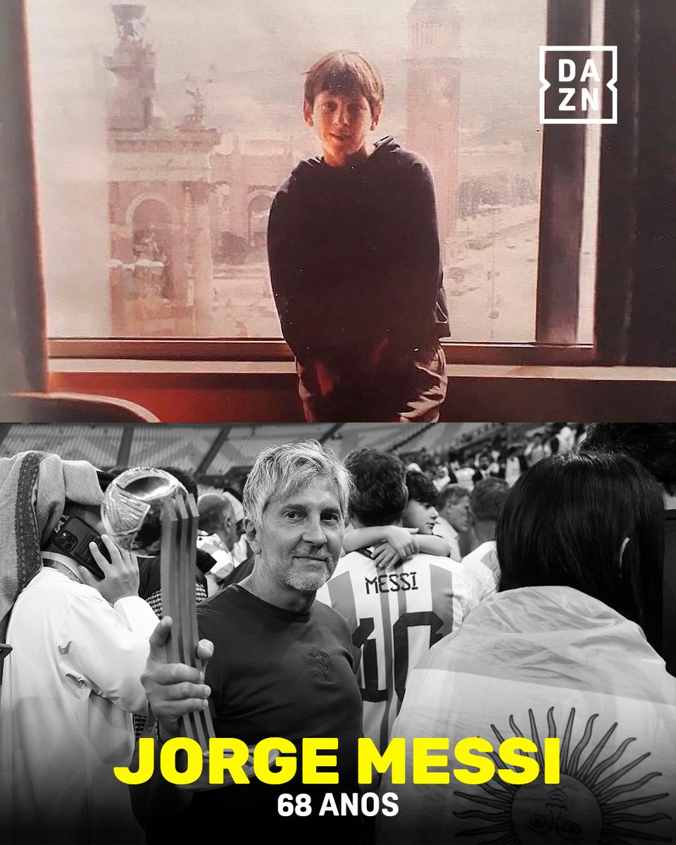 DAZNPortugal's tweet photo. A primeira foto do Messi em Barcelona foi tirada pelo pai, Jorge Messi. O resto é história 🤍 https://t.co/mRgKxpDPU7