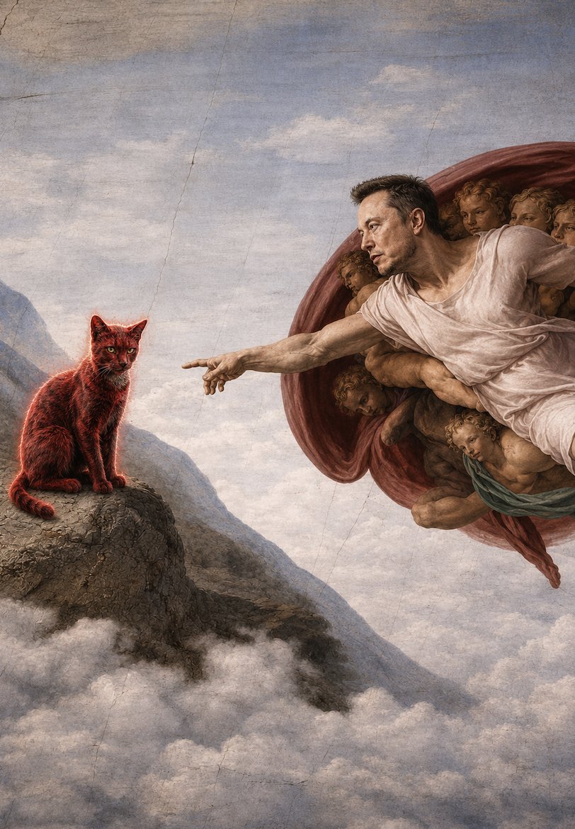 TheRedCatOnSol's tweet photo. prophecy foretold @elonmusk https://t.co/fN7fSS4FWi
