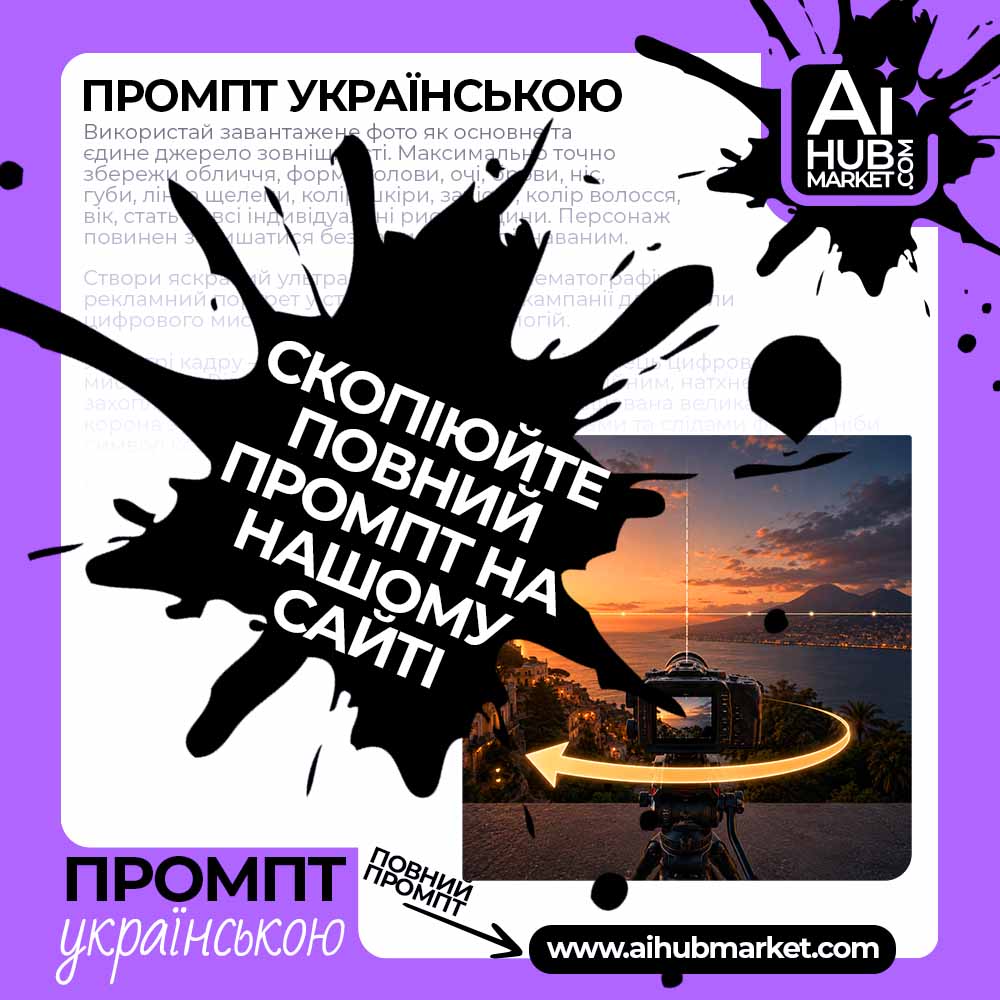 zghadka's tweet photo. Prompt "Camera Pan Left"
Промпт «Панорама камери вліво»
🔗 EN: https://t.co/sBvr2mH11b
🔗 UA: https://t.co/CVyIBO2RBw
💜 Find. Copy. Create.
💜 Знайди. Скопіюй. Створи.
#AIHubMarket #Prompt #CameraPrompt #VideoPrompt #CameraMovement #PanLeft #CameraPan #CinematicCamera #AIVideo https://t.co/NuTpDQiKq8
