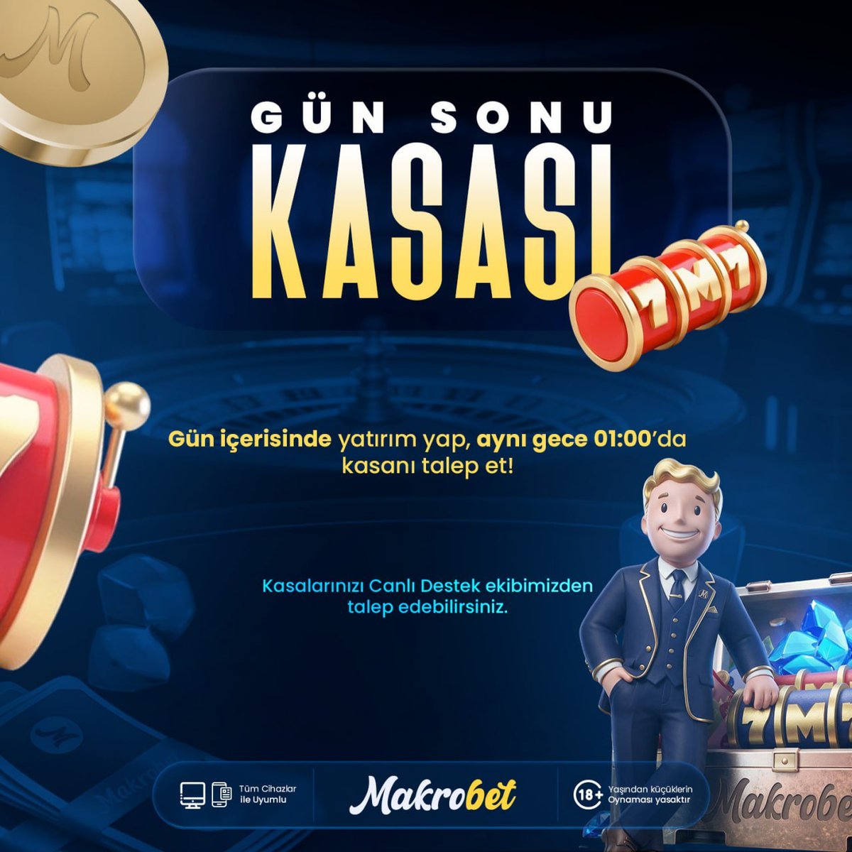 makrogircom's tweet photo. ⚪️ YATIRIMINI YAP, GÜN SONU KASANI AL !

⚫️Yatırım tutarını yükselt, Standart’tan Pro’ya, Pro’dan Ultra Kasa’ya uzanan bonus fırsatını yakala.

⚫️Gün içinde yatırım tutarına göre gece GÜN SONU kasanı Canlı Destek Hattı'ndan talep et!

▶️girelim . com◀️
#makrobet #denemebonusu https://t.co/aKaxeeDdMu