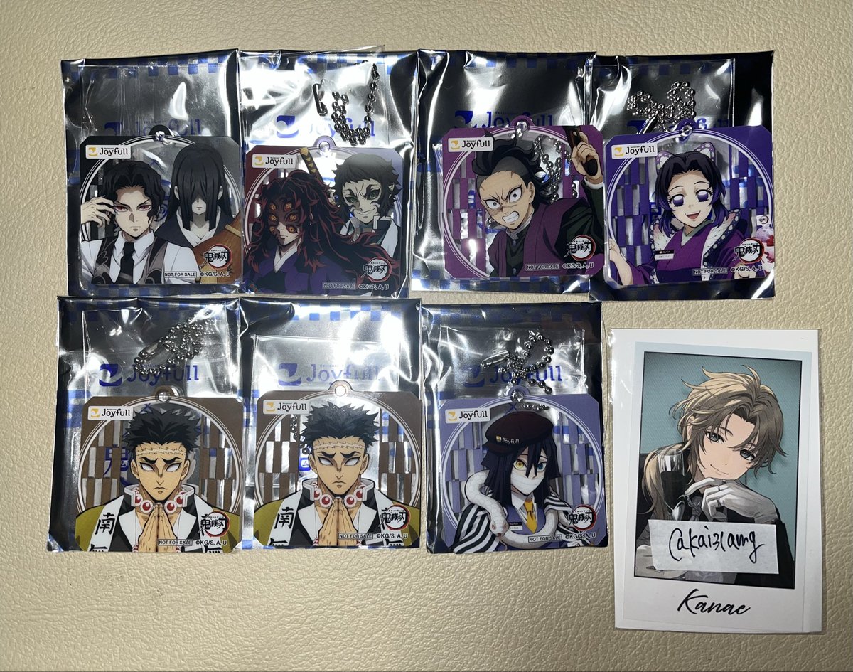 kai31amg's tweet photo. 【交換】 Joyful ジョイフル 鬼滅の刃 鬼滅
キーホルダー

譲→無惨＆鳴女、黒死牟＆獪岳、玄弥、しのぶ、悲鳴嶼、伊黒

求→同種 禰豆子、炭治郎 >> カナヲ、伊之助、善逸

郵送交換

条件の合う方よろしくお願いいたします！ https://t.co/bZHqfirqCo