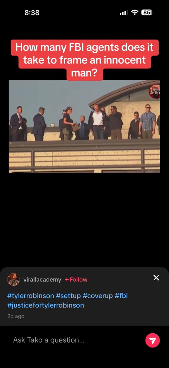 SpaceTh1ef's tweet photo. An account named “virallacademy” is posting justicefortylerrobinson over footage of investigators standing around, with sad piano music. About the guy accused of assassinating Charlie Kirk. Cool app. Great algorithm. I did not ask for this. https://t.co/UMYkxZWHdi