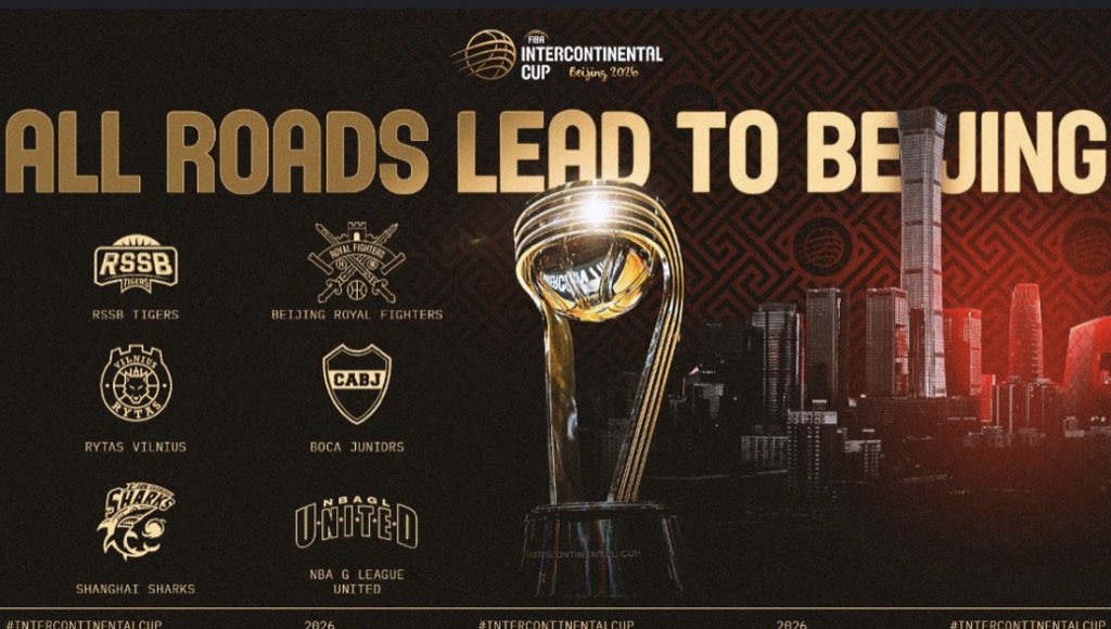 nkotanyidamas's tweet photo. UPDATE: African representatives RSSB Tigers  have been pooled in Group A alongside Rytas Vilnius (Lithuania), Ameresco SUNEL and Shanghai Sharks (China) ahead of the 2026 FIBA Intercontinental Cup slated for September 22-27 in Beijing.

#Rwanda https://t.co/mWL1oTJvth