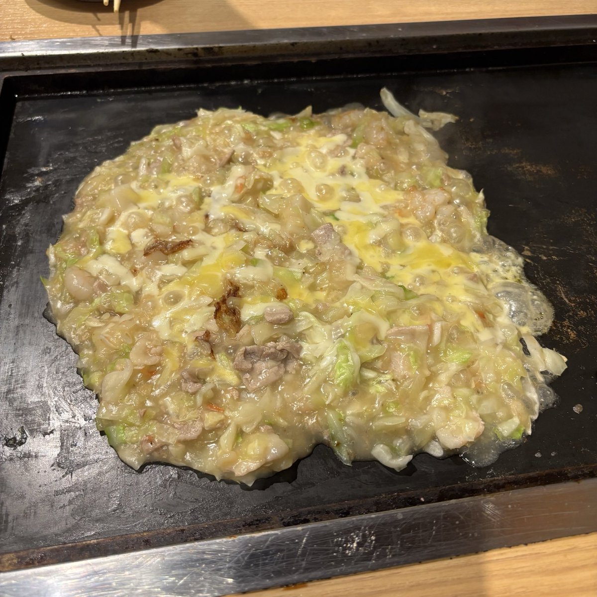 Ytofu__02's tweet photo. とーふ作もんじゃ
美味い😃 https://t.co/rGjsHfol0R