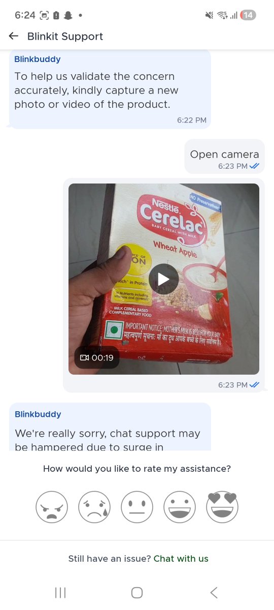 PrikshitBhimra's tweet photo. @blinkitcares @letsblinkit @blinkit @albinder

One side quality of product delivered is not checked.
On the other side there is not customer support as well.
What do expect us to do.
Wait for revert over mail for a week and what am i suppose to do with product
0 support 0 ethics https://t.co/vXrTFNME9K