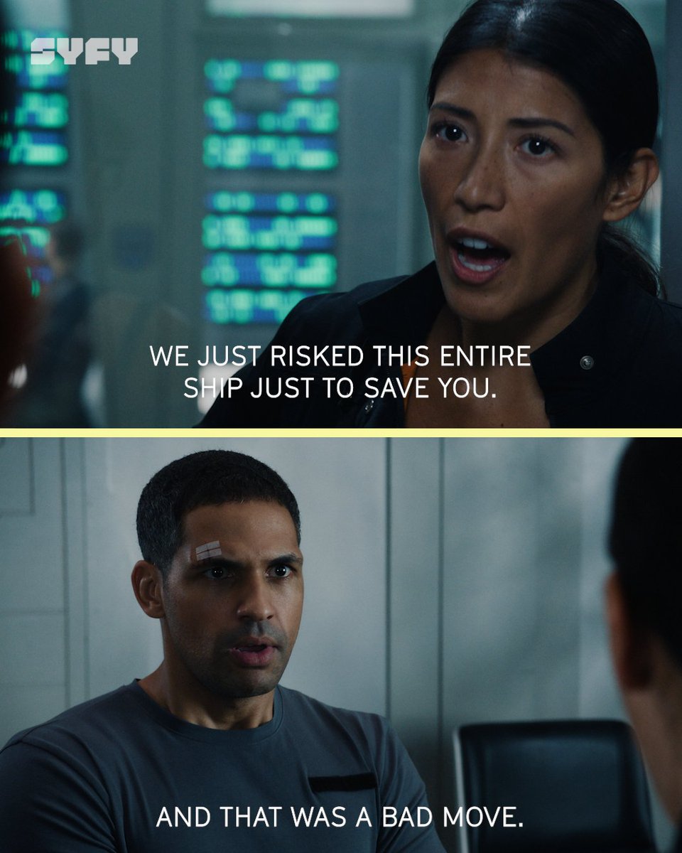 SYFY's tweet photo. Ian's face says it all. #TheArk https://t.co/OU0rBhabp5