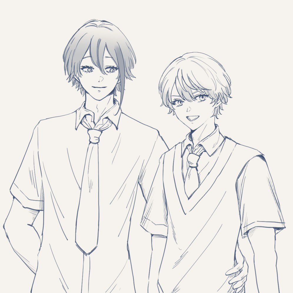 soramorimorin's tweet photo. 🎈🌟
半袖制服のルツ
ナチュラルに腰を抱く🎈くん https://t.co/dAlwb8wAMx