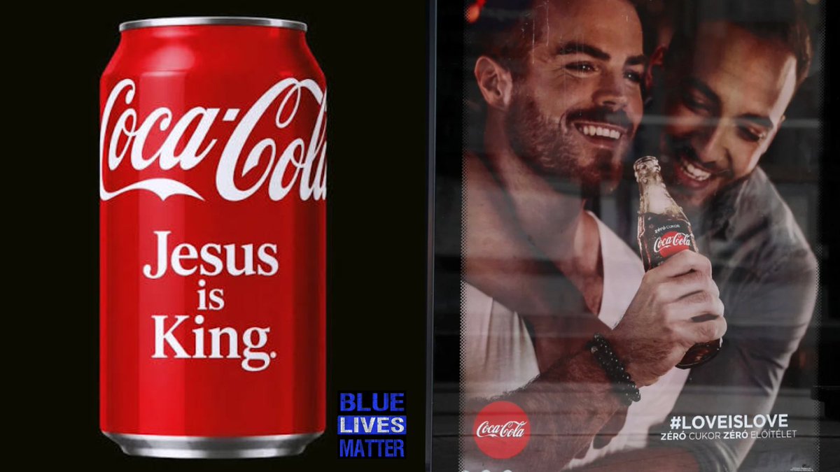 bluelivesmtr's tweet photo. 🚨BUD LIGHT THEM: It's getting even worse for ultra-woke Coca Cola.  The company, which has promoted woke causes, let customers put “Allah Is King”, “Satan Is King”, and "Defund the Police" on cans but blocked “Jesus Is King” and "White Pride" on the spot.

Conservative commentator Isabel Brown and influencer Ryan Haff both recorded themselves testing Coca-Cola’s online personalization tool.

Phrases including “Allah Is King,” “Satan Is King,” “The devil is king,” and even “Jesus is the devil” advanced to the preview stage.

Typing “Jesus Is King” triggered an immediate rejection: “The name or phrase you've submitted is not permitted.”

The same filter also blocked “Holy Trinity,” “Virgin Mary,” “Jesus is Lord,” and “Christ is King” while allowing “Ped*phile Pride,” “Atheist Pride,” “God is Dead,” and “Defund the Police” in multiple independent tests.

A nearly identical controversy surfaced in September 2024. Coca-Cola quietly tightened the filter after the latest videos went viral, disabled the preview feature, and paused new orders.

The company told Fox News it was a “technical issue” but has issued no public statement explaining why Christian phrases were singled out while overtly anti-Christian and offensive ones passed.

When a global brand treats the name of Jesus as more restricted than Satan or Allah, people notice.

#JesusIsKing #CocaCola