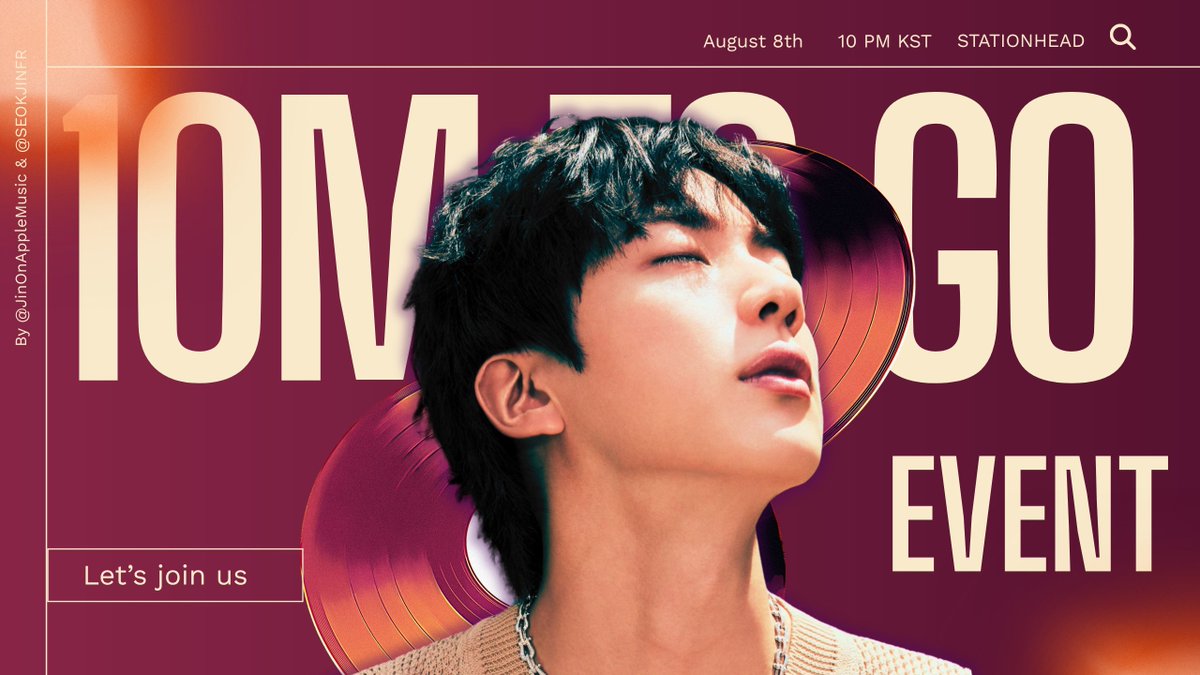 SEOKJINFR's tweet photo. 🚨 STATIONHEAD PARTY 🚨

Join us NOW for a massive streaming and TMA voting party on StationHead as we push together! 

📻 https://t.co/5DGwJ9romU
🎯: 200 listeners

Share your streaming or TMA voting screenshots if you want!

STREAM DSYLM TO 1B
#DSYLMto1B https://t.co/NDucQv863a