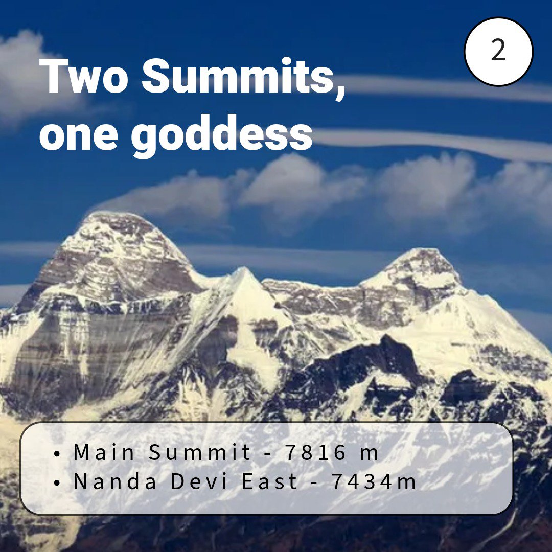 DevbhoomiRkshak's tweet photo. Mt Nanda Devi, the protective goddess of Uttarakhand.
.
.

#mountaineering 
#summit
#adventure
#himalayas https://t.co/AKMgUematz