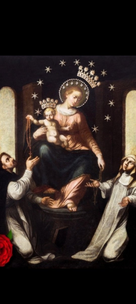 Angelo47394556's tweet photo. Oggi S.Domenico di Guzman auguri a chi festeggia l'onomastico.
Mi piace mostrare S.Domenico nel quadro della B.Vergine di Pompei insieme a Gesù  bambino Santa Caterina perché  tutto l'insieme mi spira gioia, forza, sicurezza,con loro so di vincere facile sicuro e sempre🙏. https://t.co/SobUFGxMg7