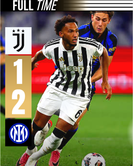Bianconeri_m30's tweet photo. FINAL DEL PARTIDO!!
🦓Juventus 1-2 Inter🐍
Derrota en el derby d´Italia jugado en Australia en un partido parejo, aunque en su mayoria dominado por el cuadro neroazzurro, claramente necesitamos un portero serio, sino no llegaremos a ningun lado.
FINO ALLA FINE, FORZA JUVE!!🤍🖤🦓 https://t.co/8vwYrJyCpe