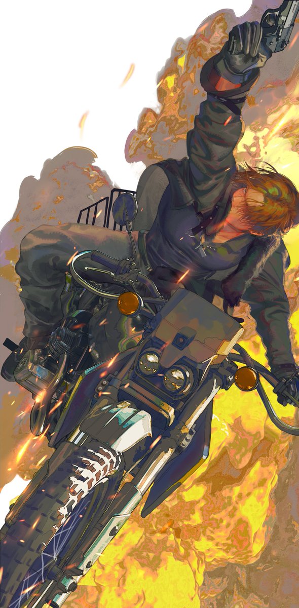 DDD_IBEX's tweet photo. Fiery Steed

#ResidentEvil
#Leon https://t.co/RICfALDYsV