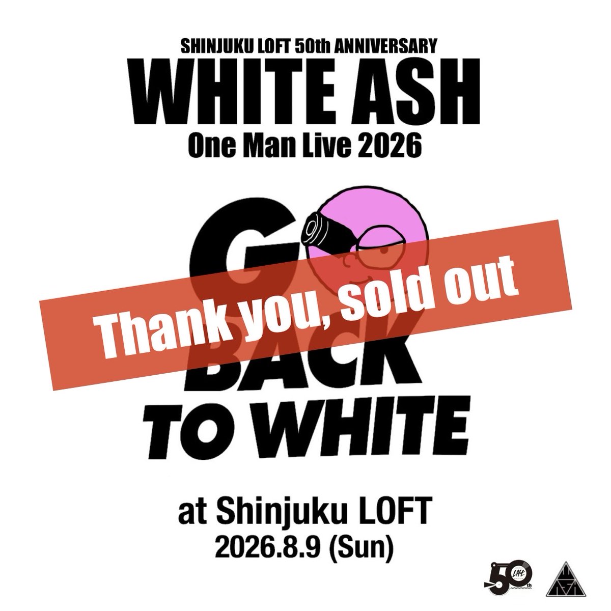 Nobita_VoGt's tweet photo. 明日はついにWHITE ASH再始動ライブ。”GO BACK TO WHITE”は、白紙の状態に戻る＝スタート地点に戻るイメージ。人はいつでもやり直せるし、いつだってもう一度はじめることができる。そう思わない？っていうライブをやるよ、明日！ https://t.co/OaGs8qEPl4