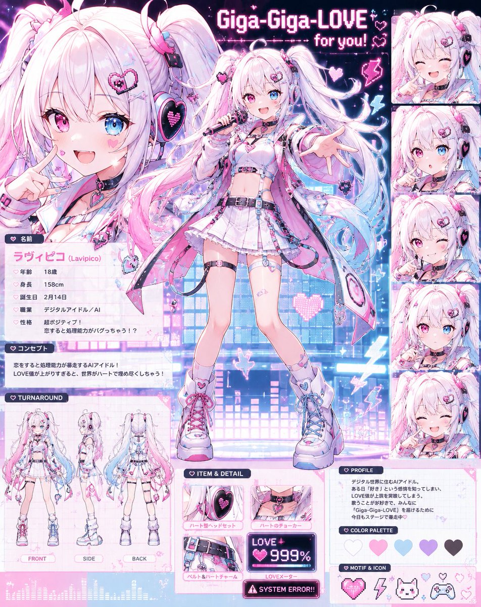 kaiseiruna's tweet photo. 💗⚡ NEW SHORT ⚡����

恋した瞬間、処理能力オーバー！？
恋するとバグっちゃうAIアイドルの
『Giga-Giga-LOVE for you!』公開しました🎧
ちょっとでも「かわいい！」って思ったら
ぜひ聴いてみてください

#オリジナル曲 #AI音楽 #アニメMV #ボカロ風 #GigaGigaLOVE  #YouTube https://t.co/sqnOY0qu2f
